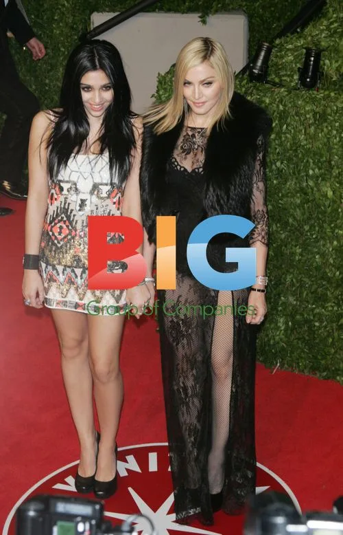 Madonna and Lourdes at Vanity Fair Oscar Party