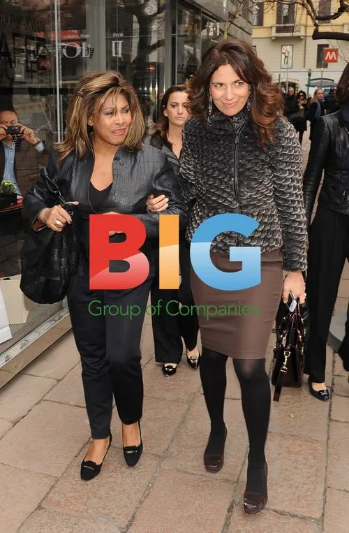Tina Turner and Roberta Armani in Milan
