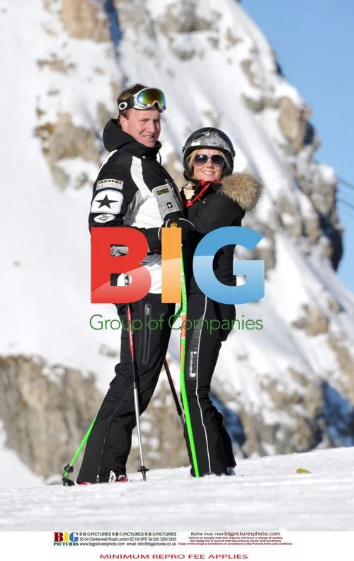 Geri Halliwell Skiing with Boyfriend