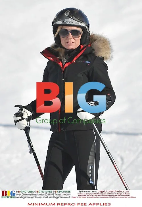 Geri Halliwell and Henry Beckwith Ski in French Alps