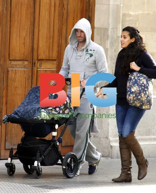Joseph Fiennes and Family in Majorca