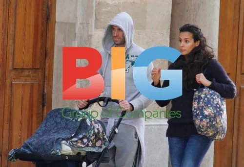 Joseph Fiennes and Family in Majorca