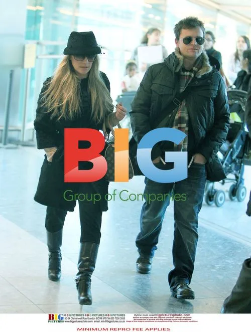 Declan Donnelly and Georgie Thompson Arrive at Heathrow