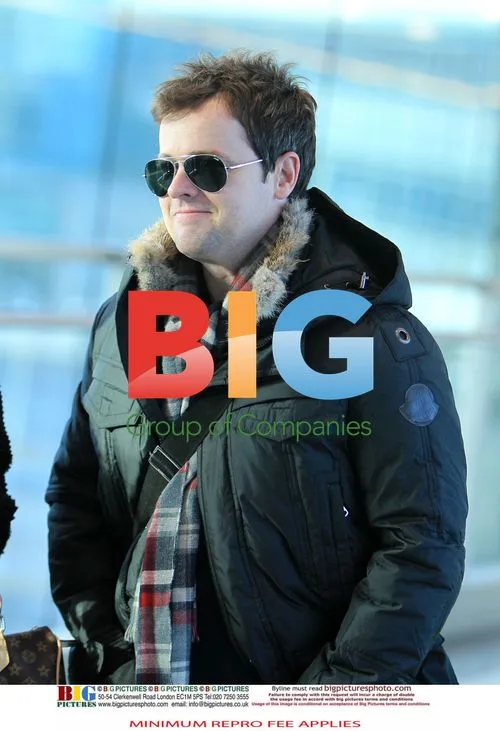 Declan Donnelly and Georgie Thompson Arrive at Heathrow