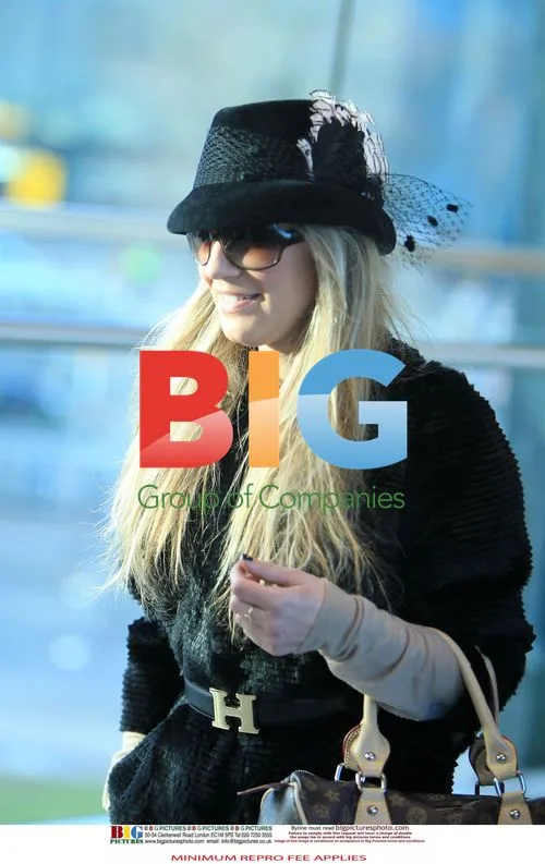 Declan Donnelly and Georgie Thompson at Heathrow