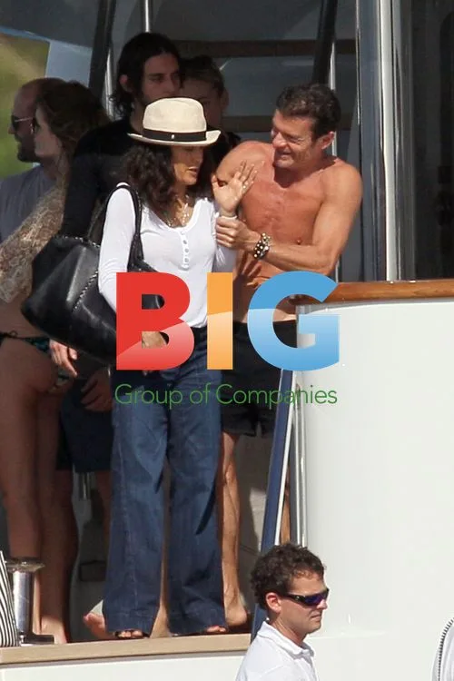 Salma Hayek \ Franois Henry Pinault Holiday in St Barth