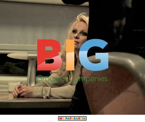 Pamela Anderson Pulls Funny Faces on Train