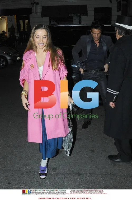 Peter Andre and Elen Rives at Claridge's