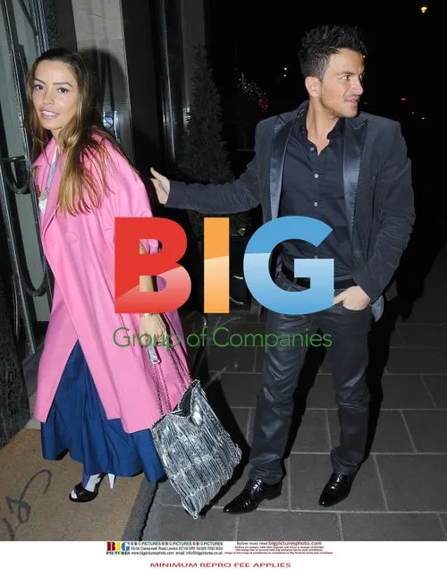 Peter Andre and Elen Rives Leave Claridges