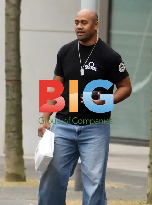 Rugby Player Jonah Lomu in Liverpool