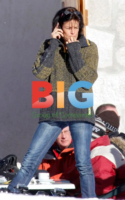 Princess Stphanie of Monaco on Holiday in Auron, France