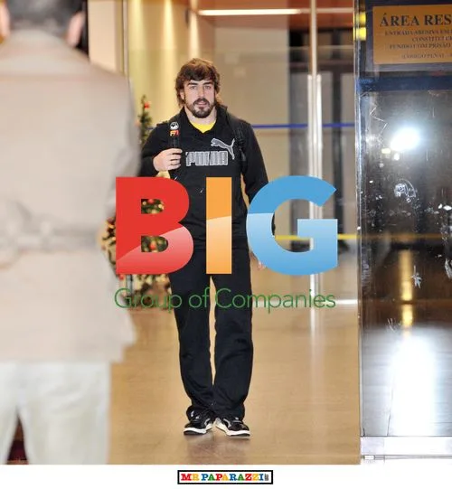 Fernando Alonso and Wife Raquel Arrive in Porto Santo