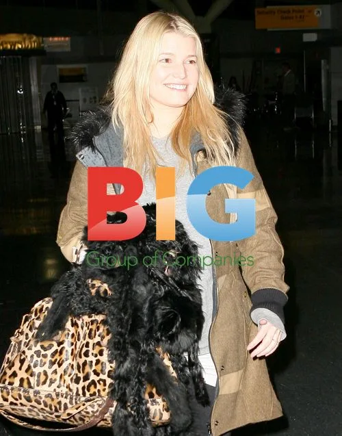 Jessica Simpson at JFK Airport
