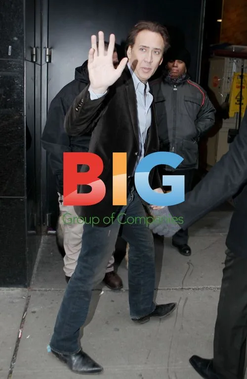 Nicolas Cage Spotted Outside GMA