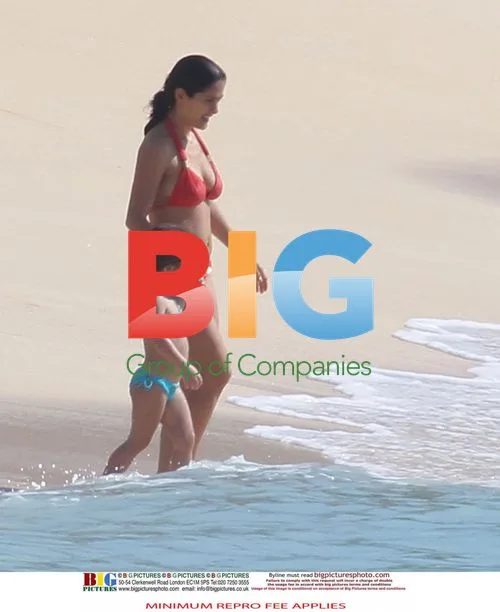Salma Hayek and Daughter in St Barths