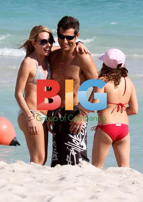 Enrico Papi and Family on Miami Beach