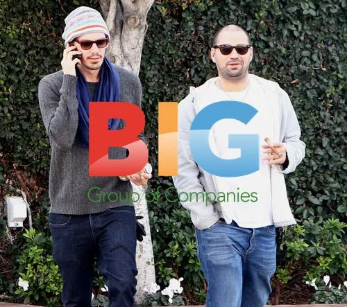 Lukas Haas Smokes a Cigar in LA