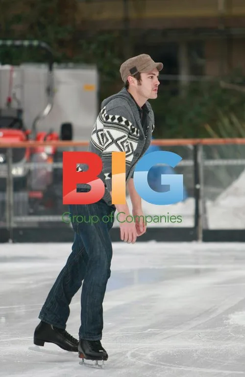 Alex Winters and Sam Attwater Ice Skating