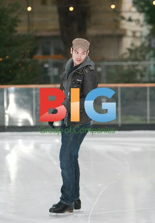 Alex Winters and Sam Attwater Ice Skating