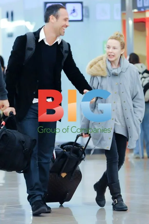Kylie Minogue and boyfriend in Spain