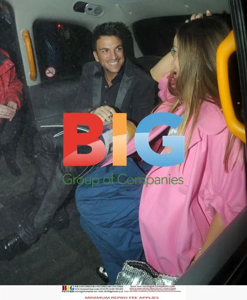 Peter Andre and Elen Rives Leaving Claridges