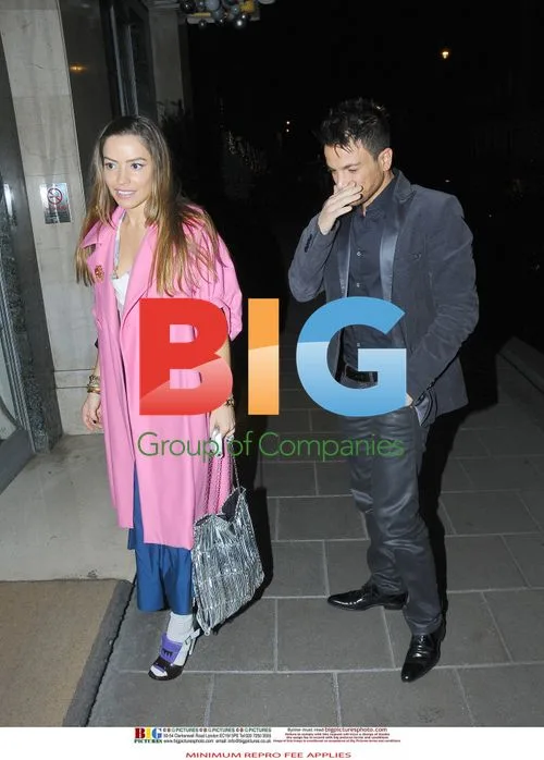 Peter Andre and Elen Rives Spotted Leaving Claridge's
