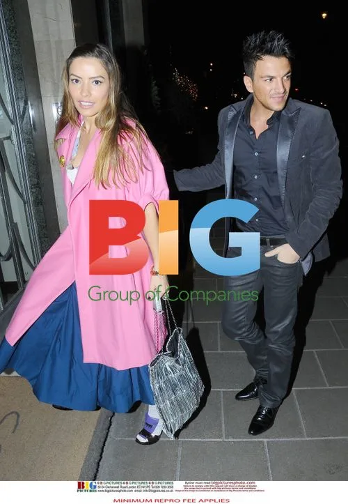 Peter Andre and Elen Rives Leave Claridges