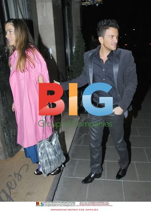 Peter Andre and Elen Rives at Claridges