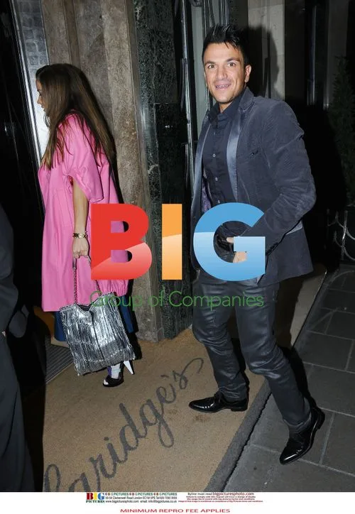 Peter Andre and Elen Rives Spotted at Claridges