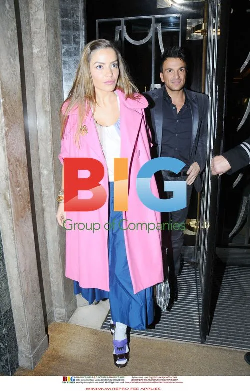 Peter Andre and Elen Rives leave Claridges