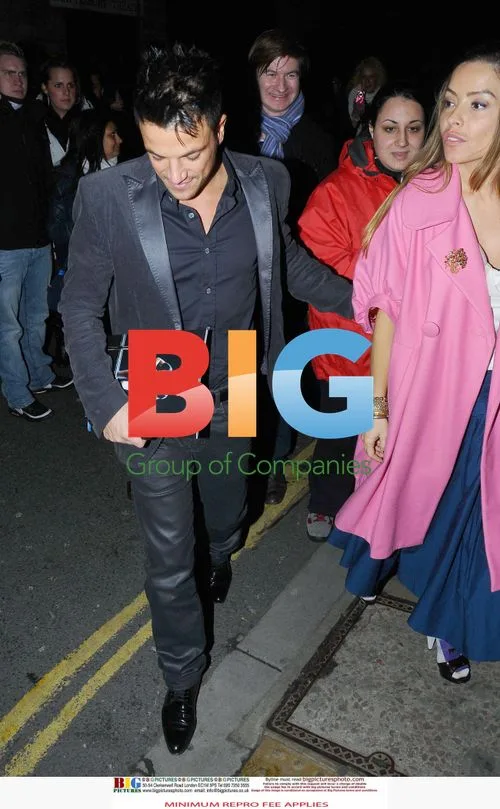 Peter Andre and Elen Rives Spotted Leaving Claridge's