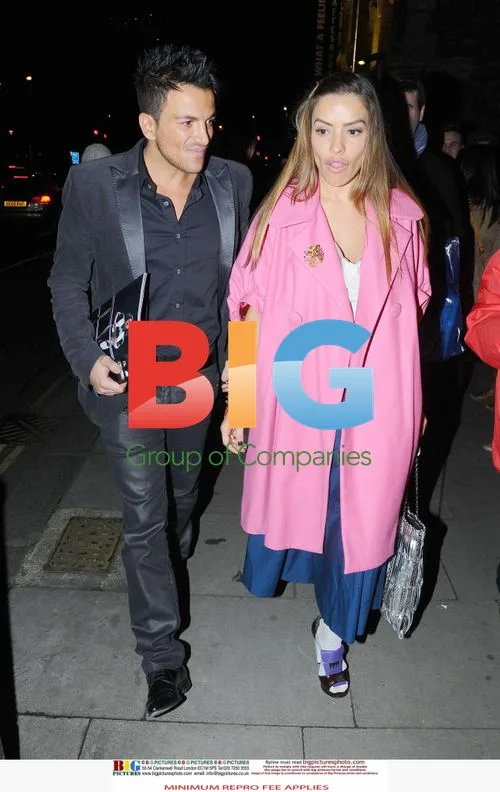 Peter Andre and Elen Rives Leaving Claridges