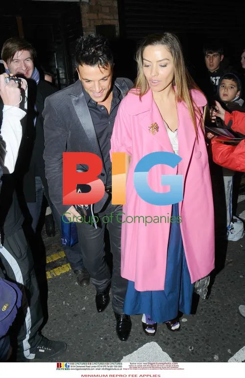 Peter Andre and Elen Rives Spotted Leaving Claridges