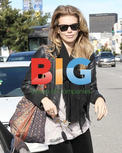 AnnaLynne McCord running errands in Westwood