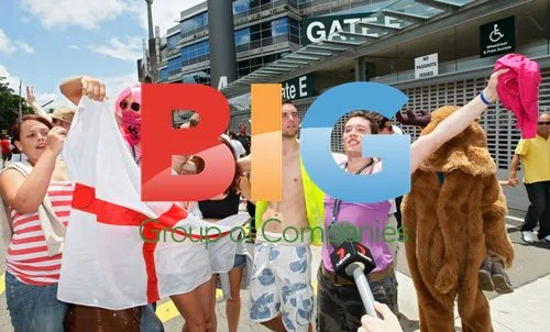 English 'Barmy Army' at Ashes Test in Sydney