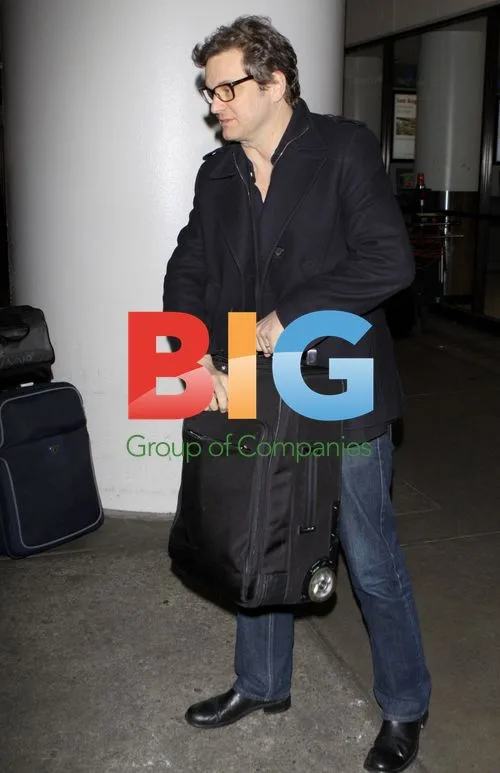 Colin Firth Arriving at LAX