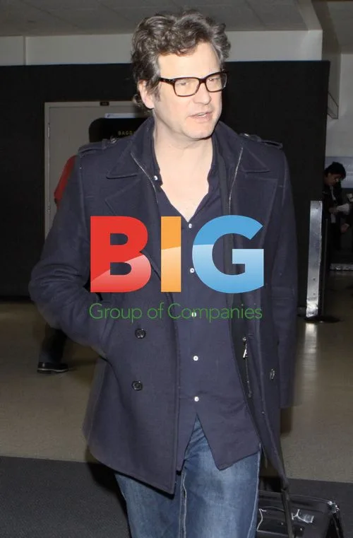 Colin Firth Travels Light at LAX