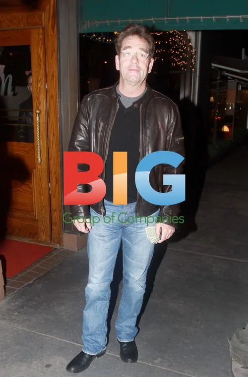 Huey Lewis outside Madeo in Beverly Hills