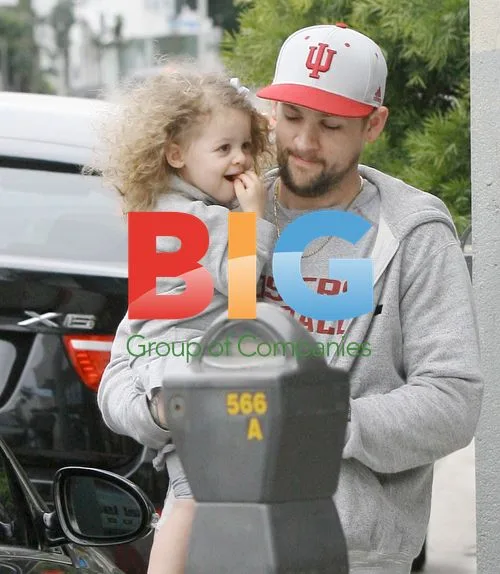 Joel Madden out with daughter Harlow