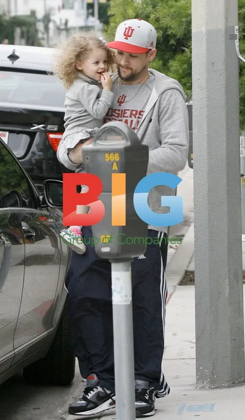 Joel Madden with daughter Harlow