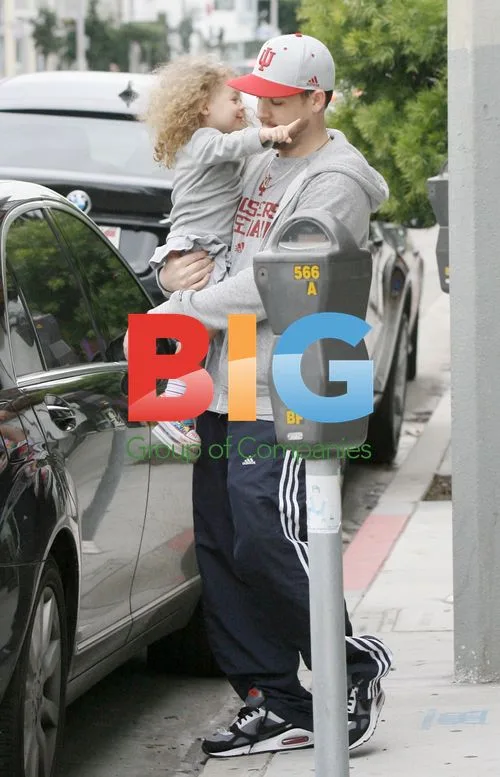 Joel Madden with daughter Harlow