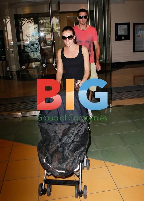 Kevin Pietersen Leaves Hotel with Family