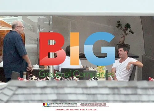 Simon Cowell and Mezhgan Hussainy on Caribbean Cruise