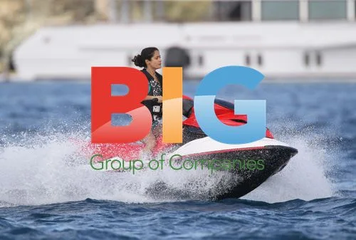 Salma Hayek and Franois Henry Pinault Jetski in St Barth