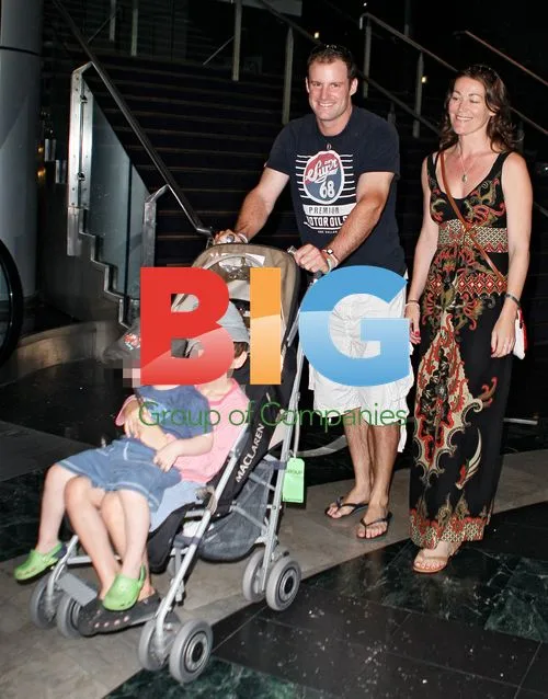 Andrew Strauss and Family in Sydney