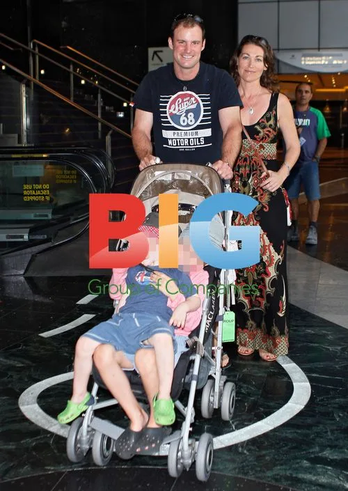 Andrew Strauss and Family in Sydney
