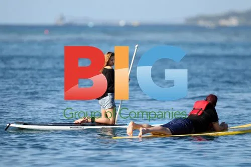 Westlife's Kian Egan and Jodi Albert Paddle Board in Barbados