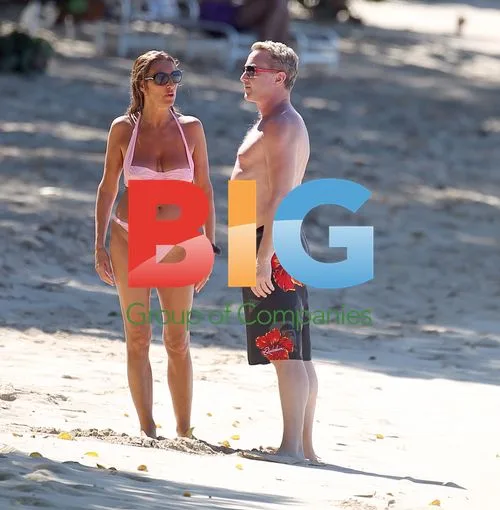 Michael Flatley spotted with 'man-boobs' in Caribbean