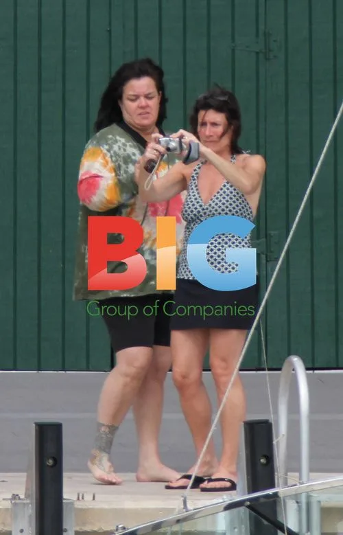 Rosie O'Donnell with family in Miami