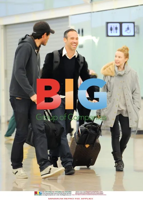 Kylie Minogue and Andres Velencoso Kiss in Spain
